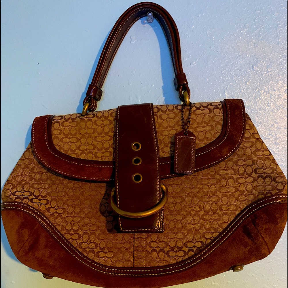 Limited Edition Studded Brown and Tan Baguette